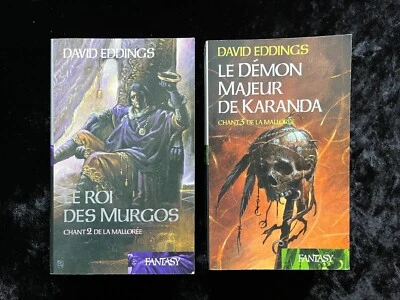¤ 2 romans Fantasy - David EDDINGS - CHANT DE LA MALLORÉE - tomes 2 et 3 - FL - Photo 1/3