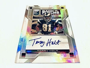 Torry Holt 2021 Panini Donruss Elite BTTF White Refractor Autograph #/75  Rams - Bild 1 von 2