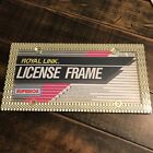 Metal LICENSE PLATE Frame Holder Royal Link Gold color style NOS Vintage