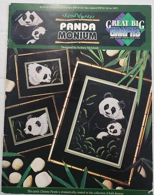 Great Big Graphs Pandamonium Counted Cross Stitch Booklet - Image 1 of 4
