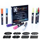 PENGUIN ART SUPPLIES Vibrant Fine Tip Liquid Chalk Marker Set (8ct, 3mm)