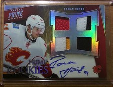 2011-12 Panini Prime Roman Horak RC Auto Quad Patch Jersey HoloSilver #50/50