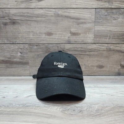 Estrangeiro. Boné chapéu adulto ajustável alça traseira aba curva casual ao ar livre preto  - Imagem 1 de 4