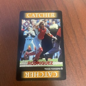 1996 Team Out! Baseball Game Card Ivan Rodriguez Texas Rangers. MINT COND FS