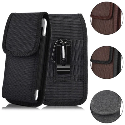 Vertical Cell Phone Holster Belt Clip Case Pouch Buckle Wallet Case Holder Cover - Image 1 of 4