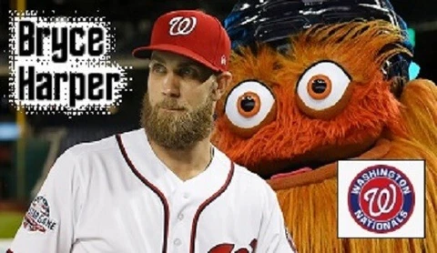 Bryce Harper Washington Nationals Baseball Refrigerator Magnet 01 Cover