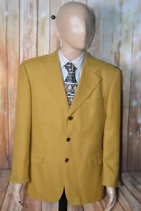 Hugo Boss Men Linen, Wool, Nylon Honey Color 3 Button Sports Coat Sz 40SH - Picture 1 of 14
