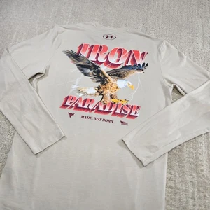 Under Armour Project Rock Shirt Men Small Outlaw Iron Paradise Long Sleeve - Picture 1 of 9