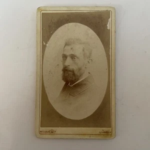 ORIGINAL Cabinet CDV Photograph c1800s Studio Goldrush Mc Lucas Llanelly - Picture 1 of 2