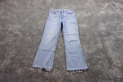 Rag & Bone Jeans Womens 28 Blue Casey High Rise Ankle Flare Fray Hem Lucy - Image 1 of 4