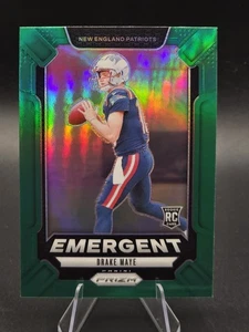 DRAKE MAYE 2024 PANINI PRIZM EMERGENT ROOKIE GREEN PATRIOTS RC #4 - Picture 1 of 2