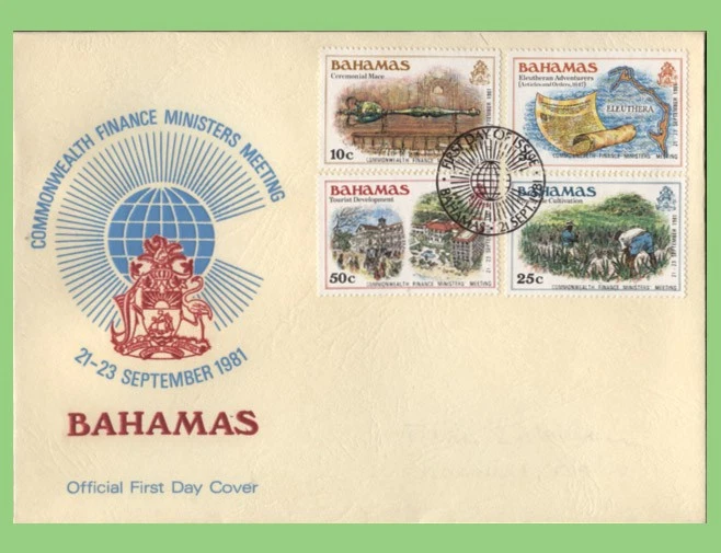 Bahamas 1981 Commonwealth Finance Ministers Meeting set First Day Cover - Image 1 of 1