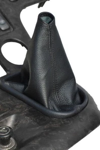 Für Kia Sedona 1998-2006 Schwarz Naht Leder Gang Gamasche Eigener Neu Made IN UK - Bild 1 von 2