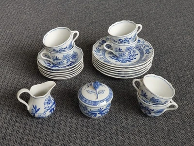 Hutschenreuther Zwiebelmuster Kaffee Service 21 tlg Maria Theresia Kaffeeservice - Bild 1 von 4