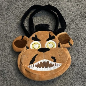 Five Nights At Freddy's Angry Freddy Face Plush Tote Bag - Picture 1 of 8