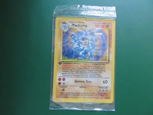 Pokemon Base Set Machamp 8/102, 1st Edition Near Mint NM Holo, SEALED - Picture 1 of 2