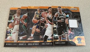 2019-20 Panini Prizm NBA Basketball Swatches Orange Ice 5 Card Lot - Picture 1 of 4