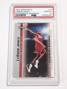 2003 UPPER DECK LEBRON JAMES PHENOMENAL BEGINNING #13 PSA 10 - Picture 1 of 2