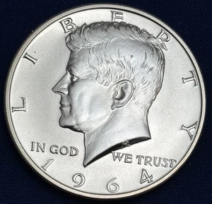 1964 PROOF KENNEDY  DDR #10  nice doubled die REVERSE - 90% silver - Picture 1 of 11