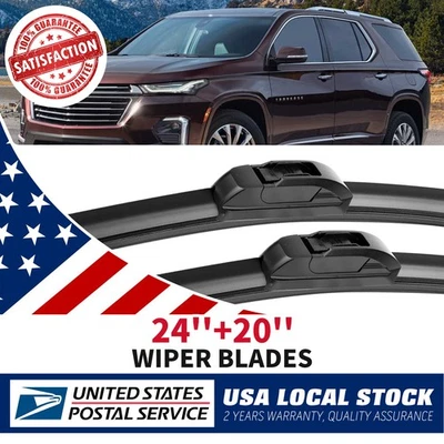 Juego de limpiaparabrisas de 24" y 20" sin soporte OEM para Hyundai Sonata 2006-2010 Foto 1 de 4