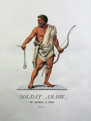Bar, Jacques Charles,  Aquatinta-Kupferstich 1788 Soldat Arabisch - Bild 1 von 4