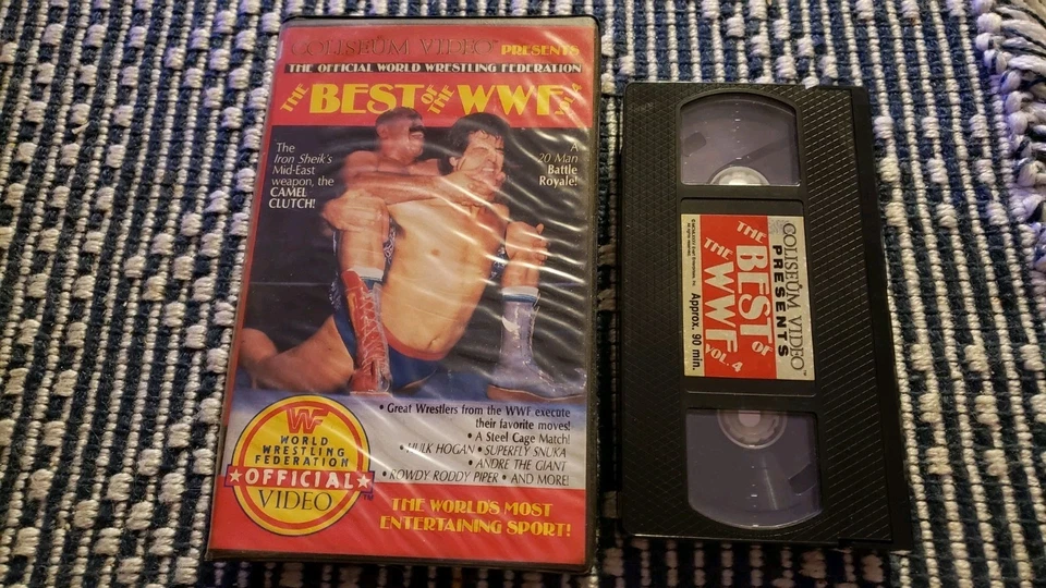 wwf THE BEST OF WWF VOL. 4 vhs COLISEUM VIDEO wrestling HULK, ANDRE,PIPER,SNUKA - Imagem 1 de 2