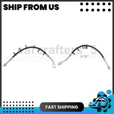 2 Rear Brake Hydraulic Hose For 03 09 Chevrolet C4500 Kodiak C5500 Kodiak 6.6L - Image 1 of 4