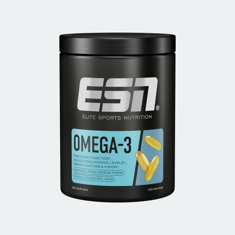 ESN Super Omega-3, 300 Kapseln FISCHÖL EPA & DHA Reines Seefischöl - Bild 1 von 1