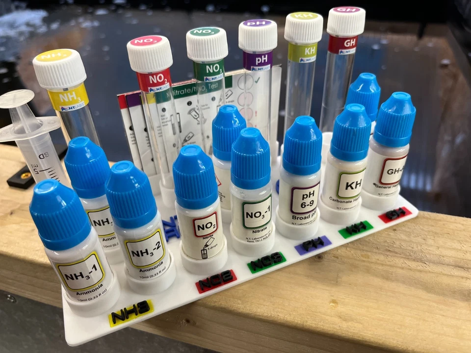 Pond ~ Aquarium ~ NT Labs Test Kit Holder ~ Pond ~ Tropical~ Marine ~ Free P&P