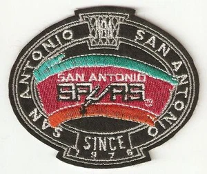 SAN ANTONIO SPURS NBA BASKETBALL SINCE 1976 VINTAGE 3.25" TEAM LOGO PATCH - Picture 1 of 1