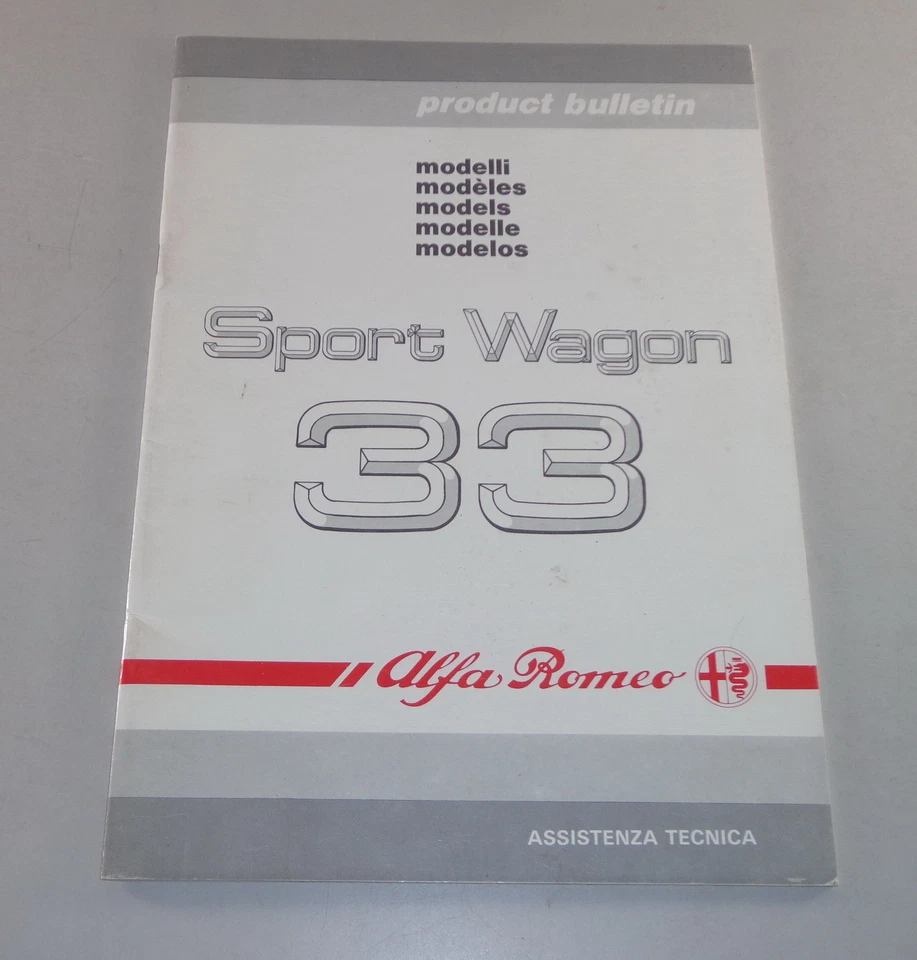 Product Bulletin / Ficha introductoria Alfa Romeo Alfa 33 Sport Wagon Stand 1988 Foto 1 de 1