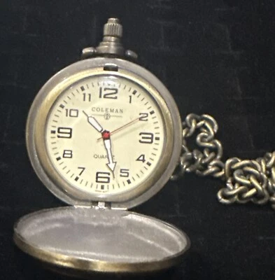 Coleman Quartz Pocket Watch New Battery - Image 1 of 4