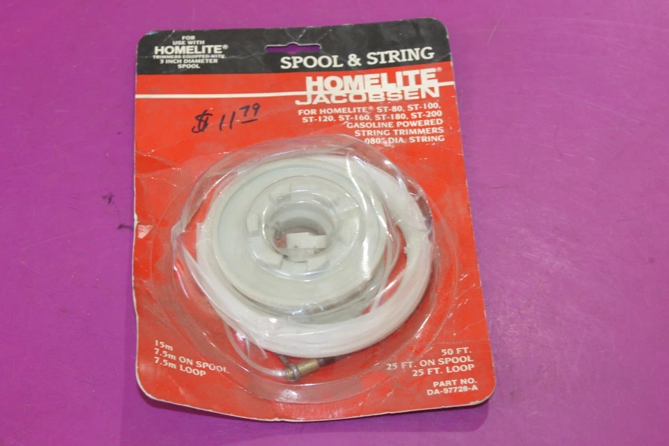 NOS Homelite Spool & String. Part DA-97728-A. 50 feet total. - Image 1 of 1