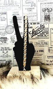 MILOR Italy ๐ฎ๐ช 925 Gold + Silver Hugs and Kisses ๐ 7.5"L Bracelet Ap4 - Picture 1 of 8