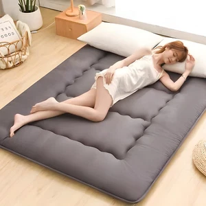 Japanese Floor Mattress Foldable Futon Mattress Sleeping Tatami Mat Camping Pad - Picture 1 of 40