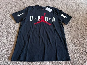 Nike Air Jordan black red white Chicago Bulls Jumpman t shirt 23 retro v 5 x 1 M - Picture 1 of 3