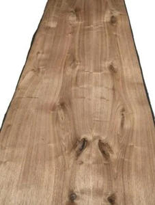 Nussbaum Furnier Wildnuss Furnierholz rustikal 250x30-32cm dekoratives Nussholz - Bild 1 von 9