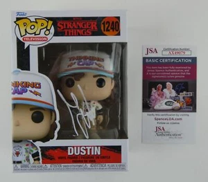 Funko Pop 1240 firmado por Gaten Matarazzo Stranger Things Dustin autografiado certificado de autenticidad JSA - Imagen 1 de 8