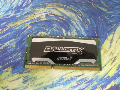 Crucial BLS4G3N18AES4.16FKR 4GB DDR3 1866 MHz PC3-14900 SODIMM Laptop Memory RAM - Image 1 of 2