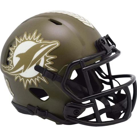 Miami Dolphins Riddell Salute To Service Mini Football Helmet Cover