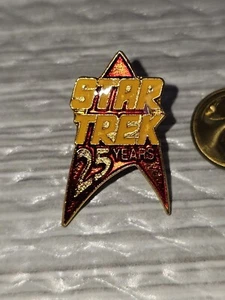 Pin de solapa vintage Star Trek 25 años vintage 1990. Memorabilia. En Pack Original - Imagen 1 de 9