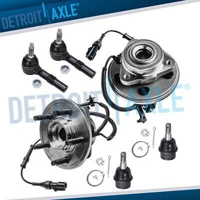 Rodamientos de cubo de rueda delantera varillas de amarre exteriores rótulas para Ford Explorer 2006-2010 Foto 1 de 4