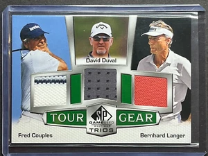 2024 Game Used Tour Gear Trios Fred Couples David Duval Bernhard Langer TG3-CDL - Picture 1 of 2