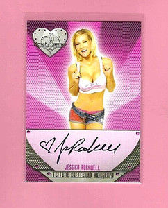 2013 BENCHWARMER JESSICA ROCKWELL AUTO CARD NRMT-MT