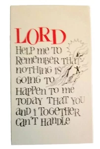 Tarjeta de oración al Señor. Ayúdame a recordar que no me va a pasar nada - Imagen 1 de 2