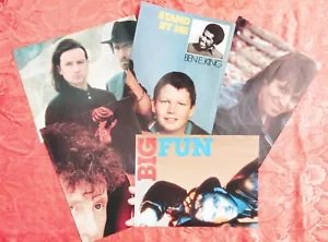 LOT 5 POSTERS DOUBLE FACE (10) TOP 50 U2 GOLDMAN SOUCHON EMMANUELLE MEL & KIM. - Imagen 1 de 7