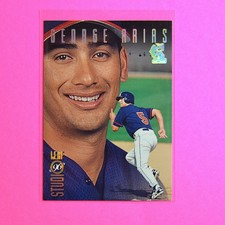 1996 Leaf Studio #146 George Arias ,GOLD PRESS PROOF SP #/500 Rare Angels Rookie