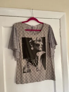 Uniqlo Women’s Patterned Top Size Cotton Small BNWOT - Picture 1 of 15