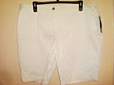 Shorts feminino plus size branco tamanho 20 W coral Bay emagrecimento NOVO - Imagem 1 de 3