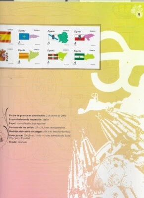 COLECCIÓN DE SELLOS Y HOJAS BLOQUE ESPAÑA Y ANDORRA  AÑO 2009. - Imagen 1 de 4